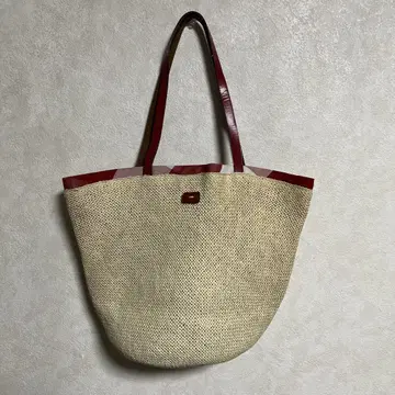 agnes b. VOYAGE 토트백 카고백 안감 체크 패턴