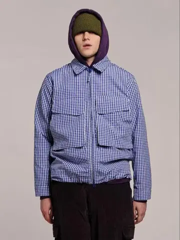 POP TRADING COMPANY 셔츠 블루종
