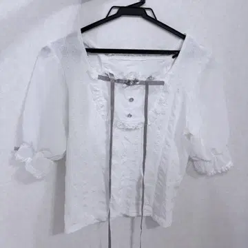 NOEMIE 상의 화이트 핑크