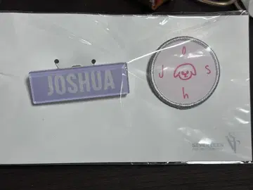 SEVENTEEN JOSHUA 와펜 배지 네임 배지