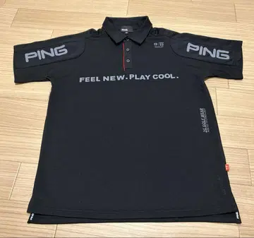 PING 블랙 피케 셔츠 M 사이즈