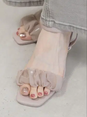 RANDA 란다 체리 힐 스트랩 샌들 핑크