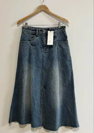 Premiere Arrondissement 데님 롱 스커트 슬릿