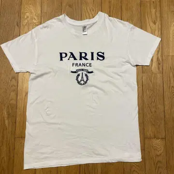 PARIS FRANCE 티셔츠 화이트