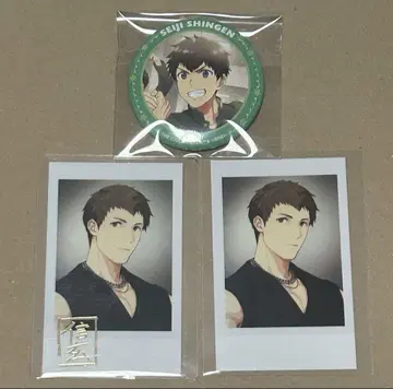 SideM 신겐 세이지 FiFS전 인스턴트 사진풍 카드 리메쇼 캔뱃지