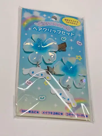 새상품 산리오 마이멜로디 헤어 클립 세트 두근두근 헤이세이 코갸루