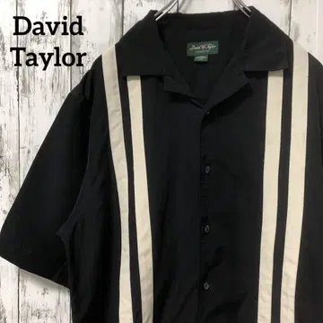 C2280 David Taylor 알로하 셔츠 쿠바 셔츠 스트라이프