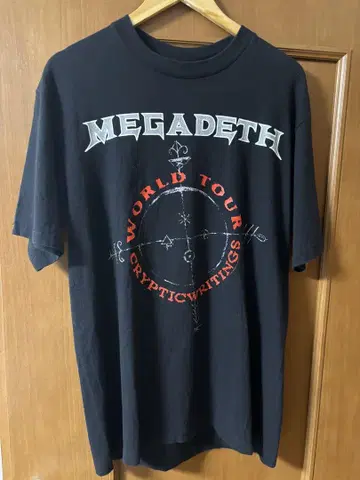 메가데스 megadeth 티셔츠 90년대