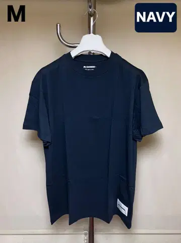 새상품 M JIL SANDER 24ss 팩 티셔츠 네이비 장미 16303