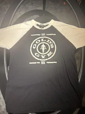 새상품 한정판 GOLD'S GYM 베이스볼 트레이닝 셔츠