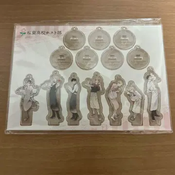 오란고교 호스트부 콜라보 카페 미니 아크릴 스탠드 세트 아크릴 스탠드