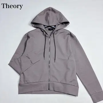 미사용급 띠어리 지퍼 후드티 VIS PONTE HOODIE S 브라운