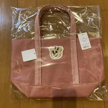페일러 올드 테디 와펜 토트 소 사이즈 핑크