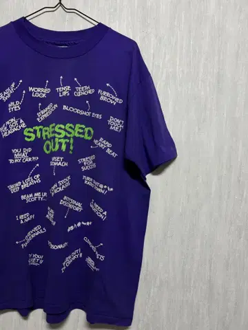 used 티 90년대 hanes 아트 스트레스 tee