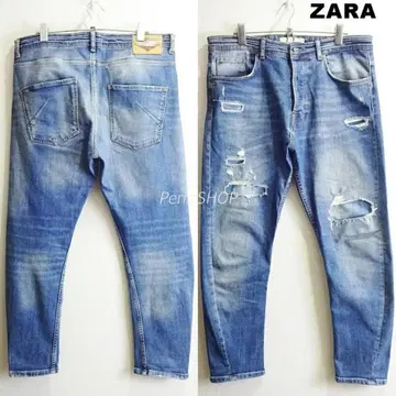 ZARA MAN 캐럿 핏 데님 [L] 스트레치 밝은 남색 터키산