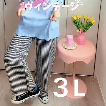 시마무라 미키뻬 스트라이프 드로스트 팬츠 3L