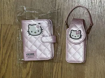 [완판템] 헬로키티 미니어처 퀼트 카드 케이스 핸들 케이스 2점