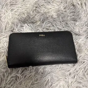 FURLA 블랙 가죽 장지갑