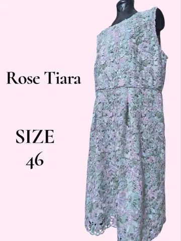 [새상품급] Rose Tiara 로즈 티아라 케미컬 레이스 원피스 46