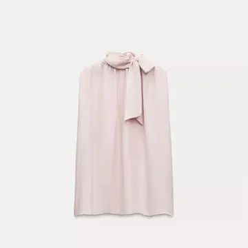 타이 벨트 풀루이드 상의 핑크 ZARA