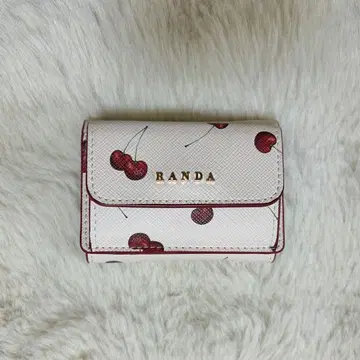 [추천] RANDA 체리 패턴 3단 폴더형 지갑
