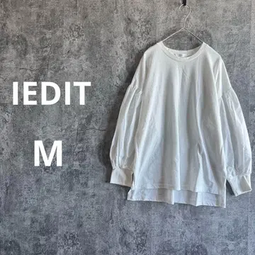 a3887 [IEDIT] 이소재 절개 긴팔 티셔츠 루즈핏 오버 사이즈