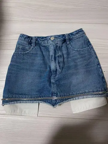 다리치 빈티지 디자인 데님 미니 스커트