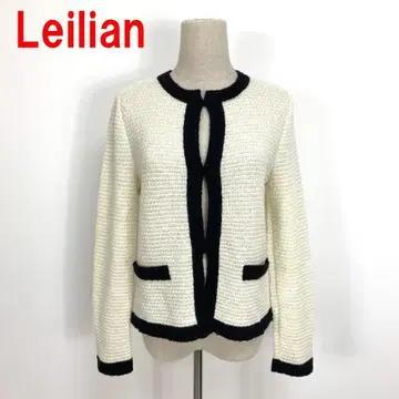 A5485 레리안 가디건 노카라 자켓 울 화이트 블랙 9
