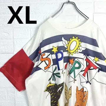 [ XL ] CASTEL BAJAC SPORTS 애니멀 프린트 티셔츠
