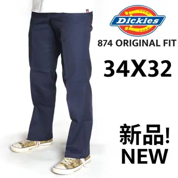 Dickies 874 Original Fit 34 x 32 다크 네이비