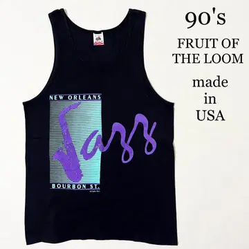 90년대 FRUIT OF THE LOOM 'Jazz' USA 제작 탱크탑