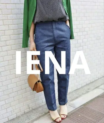 IENA 이에나 프릴 포켓 팬츠 데님 36 블루 네이비