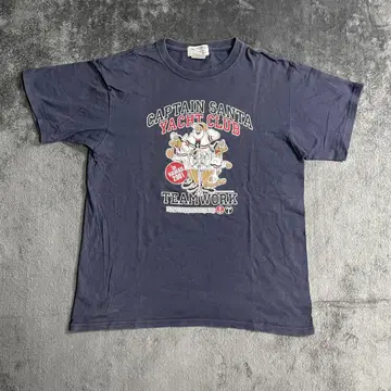 00년대 CAPTAIN SANTA 셔츠 Anvil 바디 Y2K