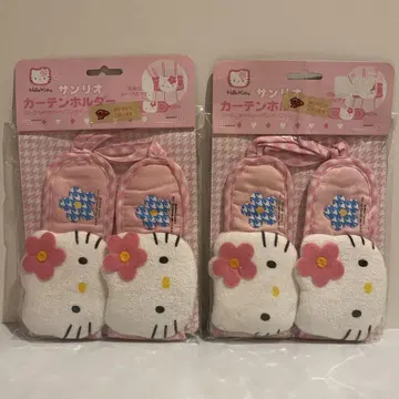 레어 헬로키티 키티 커튼 홀더 헤이세이 레트로