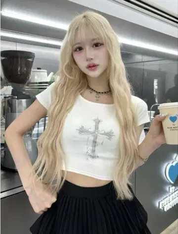 다리치 크로스 페이드 컴팩트 T셔츠