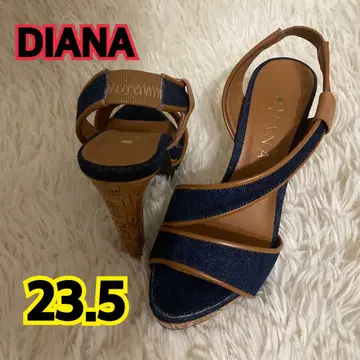 DIANA 다이애나 데님 크로스 스트랩 샌들 23.5cm