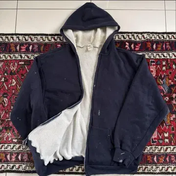 70년대 Sportswear 써멀 지퍼 후드티 레어 사이즈 USA산