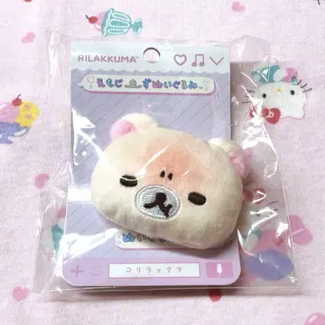 산엑스 코리락쿠마 인형 배지 에모지즈 봉제 인형 마스코트