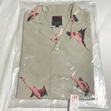 브루나보인 알로하 셔츠 S 플라밍고 그레이