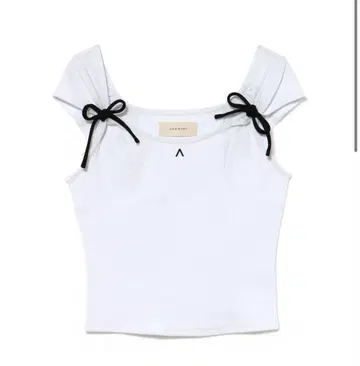 ANDMARY Tina ribbon tops white