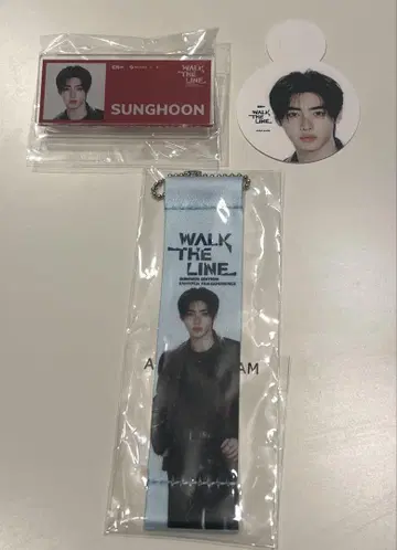 ENHYPEN 성훈 명찰, 스트로우 택, 플래그 키링