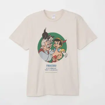 새상품급 Disney 피노키오 반팔 티셔츠 L