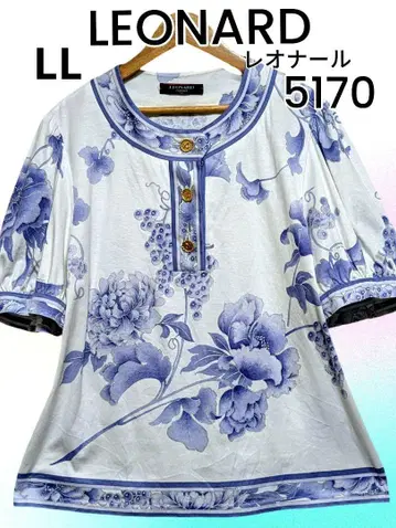 LEONARD 꽃무늬 반팔 티셔츠 LL 5170