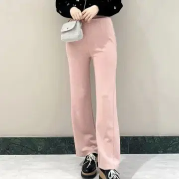 [새상품급] SNIDEL 스나이델 플레어 컷 팬츠 PNK 0