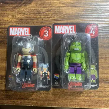 MARVEL Happy 복권 베어브릭 토르 헐크 세트
