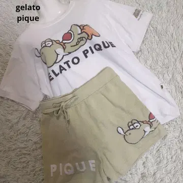 젤라또피케 젤라피케 슈퍼 마리오 룸웨어 요시 셋업