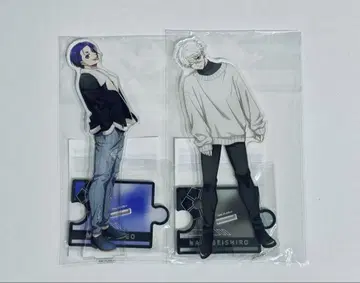 블루 록 라운드원 콜라보 사복 아크릴 스탠드 나기 세이시로 미카게 레오