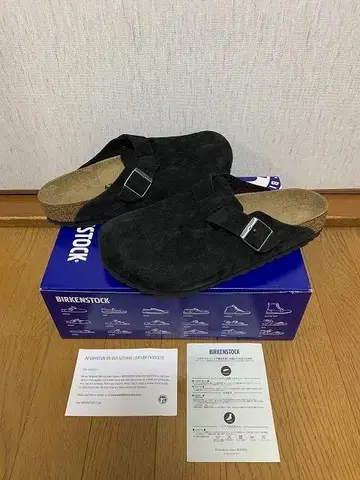 42 새상품 BIRKENSTOCK Boston 스웨이드 샌들
