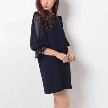실연 쇼콜라티에 snidel 더블 오간자 숄더 원피스