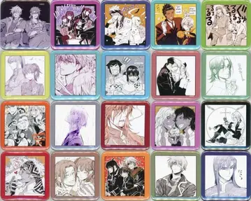 D.Gray-man 팝업 정사각형 캔뱃지 컴플리트 세트